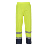 Portwest H444 Waterproof Hi-Vis Contrast Classic Rain Trousers