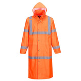 Portwest H445 Class 3 Waterproof Hi-Vis Rain Coat 122cm