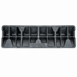 Truck Parking Stop underside structure made from recycled plastic with bolt fixing holes 