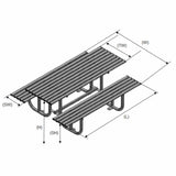 haddon-autopa-steel-picnic-table-bench-metal-garden-outdoor-seating-commercial-industrial-park-durable-stainless-steel-galvanised-powder-coated-heavy-duty-weather-resistant-bolt-down-modular-fixed-contemporary-modern-patio-robust