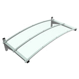 Haxby Canopy for outdoor protection with clear PETG sheet and aluminium frame