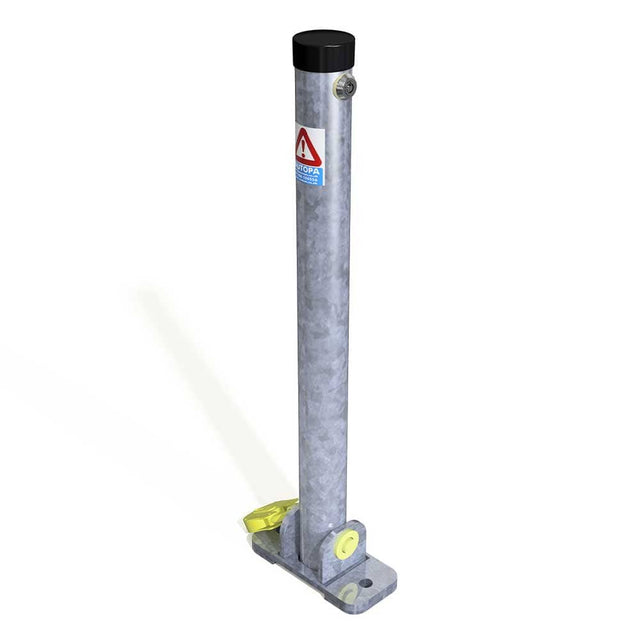 Folding parking post