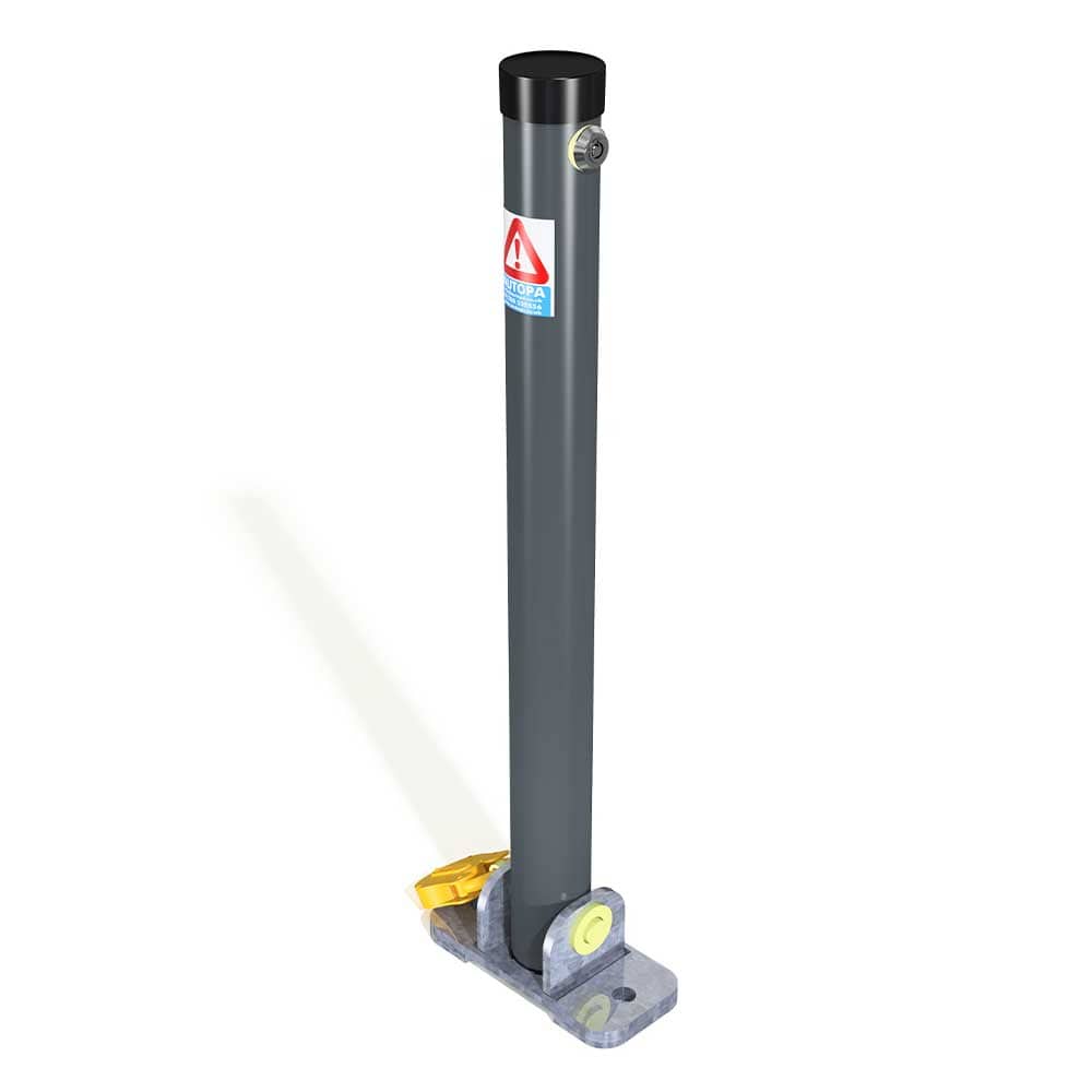 Folding parking post