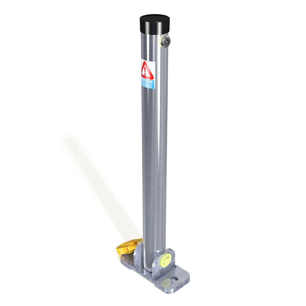 Folding parking post