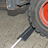 Hose-ramp-drive-over-1-channel-roll-out-10-metre-cable-protector-heavy-duty-vehicle-rubber-industrial-portable-cord-floor-wire-cover-management-hider-shield-outdoor-durable-compact-protection