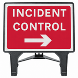 Incident Control Right 1050x750mm Q-Sign