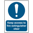 keep-access-to-fire-extinguisher-clear-door-sign-safety-extinguisher-signage-fire-evacuation-escape-hazard-identify-locate-instruct-alarm-prevention-regulations-compliance-gear-self-adhesive-rigid-PVC-foam-high-impact-polystyrene-photoluminescent-polycarbonate