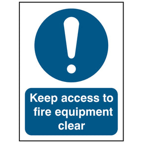 keep-access-to-fire-equipment-clear-door-sign-safety-extinguisher-signage-fire-evacuation-escape-hazard-identify-locate-instruct-alarm-prevention-regulations-compliance-gear-self-adhesive-rigid-PVC-foam-high-impact-polystyrene-photoluminescent-polycarbonate