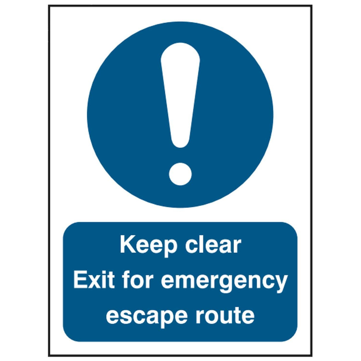 keep-clear-exit-for-emergency-escape-route-door-sign-safety-extinguisher-signage-fire-evacuation-escape-hazard-identify-locate-instruct-alarm-prevention-regulations-compliance-gear-self-adhesive-rigid-PVC-foam-high-impact-polystyrene-photoluminescent-polycarbonate