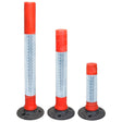 kingpin-cylinder-delineator-post-self-righting-melba-swintex-traffic-control-flexible-vehicle-impact-guidance-safety-reflective-highway-uv-resistant-plastic-bollard-pedestrian-starlux-bolt-down-bitumin-pad-adhesive-durable-heavy-duty
