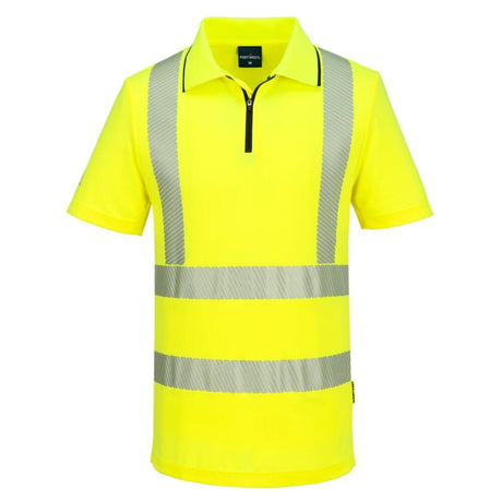 Portwest KX302 KX3 Sport Hi-Vis Zip Polo Shirt S/S