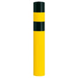Black Bull L heavy duty steel bollard, 159mm diameter, on a bolt-down base plate