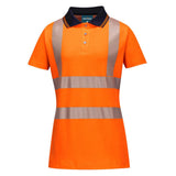 Portwest LW72 Class 2 Hi-Vis Women's Cotton Comfort Pro Polo Shirt S/S