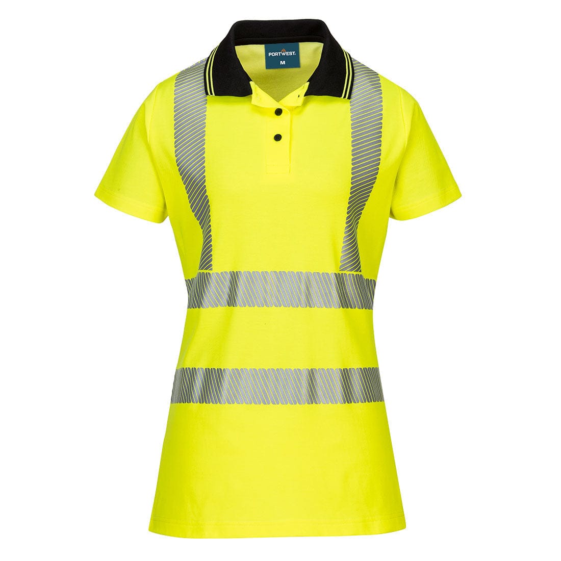 Portwest LW72 Class 2 Hi-Vis Women's Cotton Comfort Pro Polo Shirt S/S