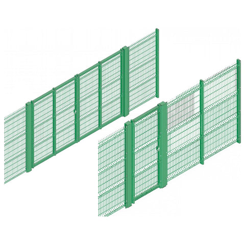 Lockmaster-single-double-leaf-swing-gate-access-steel-mesh-heavy-duty-durable-security-industrial-residential-anti-lift-customisable-lockable-fencing-fence-anti-clib-anti-vandal-versatile-secure-commercial
