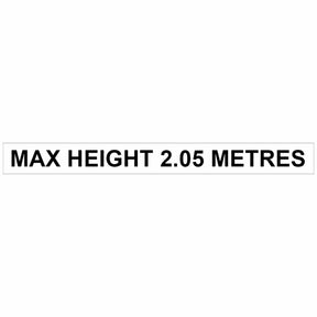 Height Restriction Barrier Warning Sign