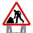 Reflective Quick Fit Sign Faces Chapter 8 Compliant The Red Book Road Sign High Visibility Traffic Safety Temporary Boards Custom Sign Frame RA1  HIP Class 2 RA2 Prismatic GRP Plastic Substrate Composite Dibond 