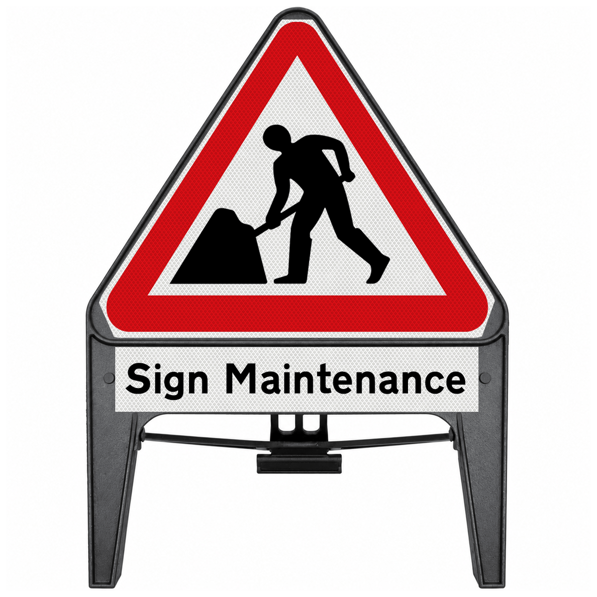Men At Work with Sign Maintenance Supplementary Plate 750mm Q-Sign 7001