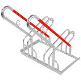 Hybrid Galvanised Steel Bike Rack - 2-6 Bike Capacity