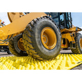 Mudstop-ground-guards-FODS-foreign-object-debris-system-mud-trackout-mats-matting-pyramid-pattern-agriculture-airports-road-national-parks-vehicles-tyre-treads-durable-yellow-construction-industrial-outdoor-mud-trapper-commercial-heavy-duty-utilities-civil-engineering-oil-gas-military