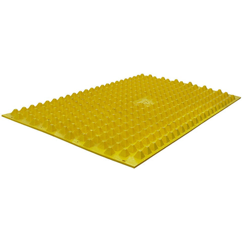 Mudstop-ground-guards-FODS-foreign-object-debris-system-mud-trackout-mats-matting-pyramid-pattern-agriculture-airports-road-national-parks-vehicles-tyre-treads-durable-yellow-construction-industrial-outdoor-mud-trapper-commercial-heavy-duty-utilities-civil-engineering-oil-gas-military