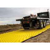 Mudstop-ground-guards-FODS-foreign-object-debris-system-mud-trackout-mats-matting-pyramid-pattern-agriculture-airports-road-national-parks-vehicles-tyre-treads-durable-yellow-construction-industrial-outdoor-mud-trapper-commercial-heavy-duty-utilities-civil-engineering-oil-gas-military