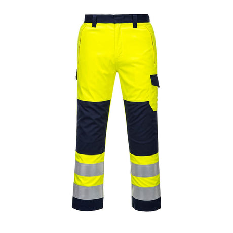 Portwest MV46 Modaflame Work Hi-Vis Multi-Norm Contrast FR Trousers