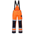 Portwest MV71 Waterproof Modaflame Rain+ Hi-Vis Multi-Norm Contrast FR Trousers