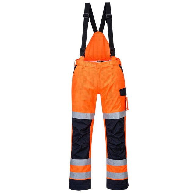 Portwest MV71 Waterproof Modaflame Rain+ Hi-Vis Multi-Norm Contrast FR Trousers