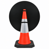 No Left Turn 750mm Circle Cone Sign (Single Cone) 613