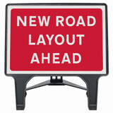 New Road Layout Ahead 1050x750mm Q-Sign