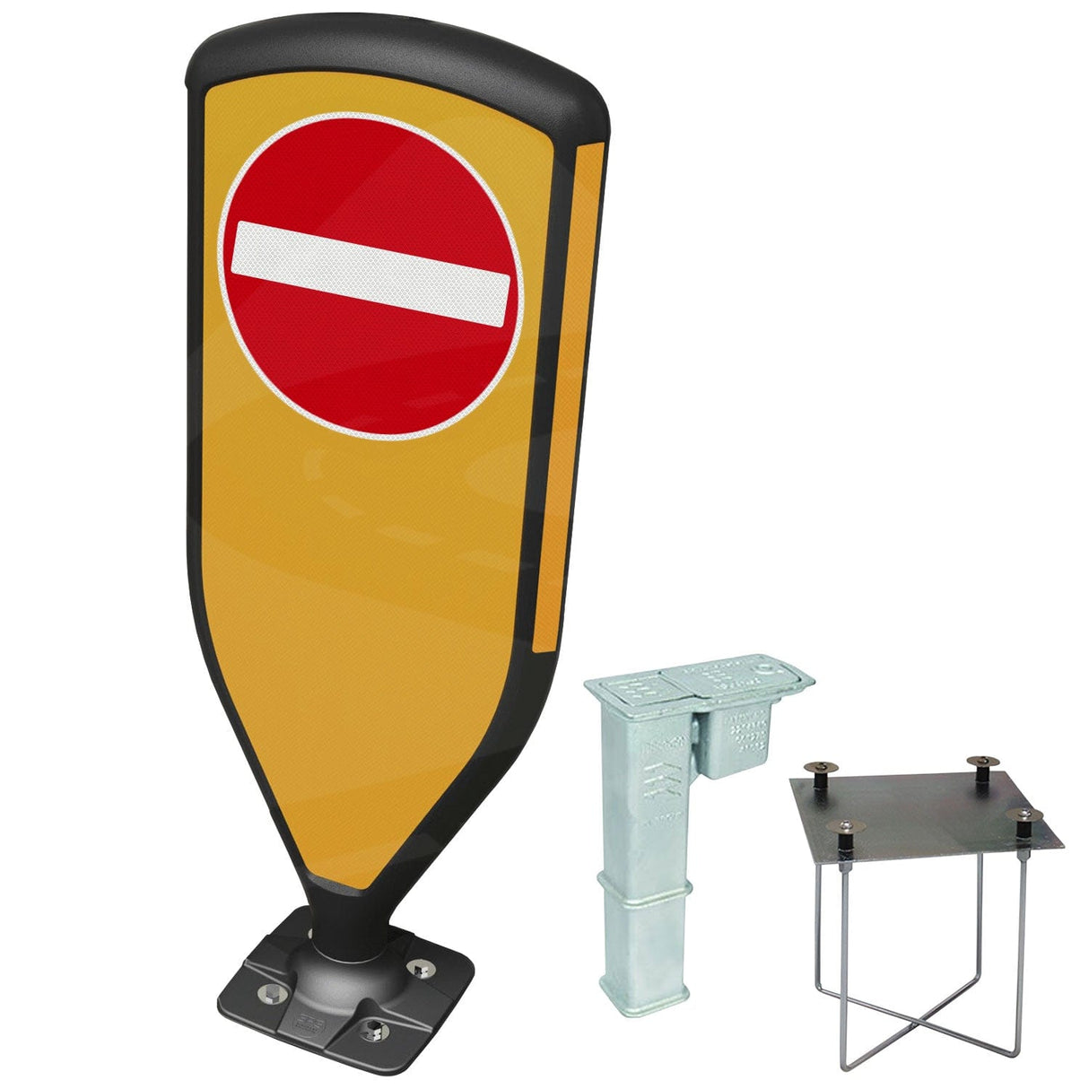 Retroreflective Reboundable Self-Righting Bollard