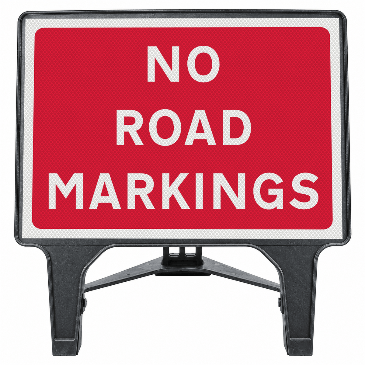No Road Markings 1050x750mm Q-Sign