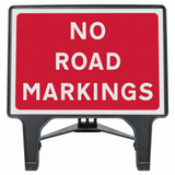 No Road Markings 1050x750mm Q-Sign