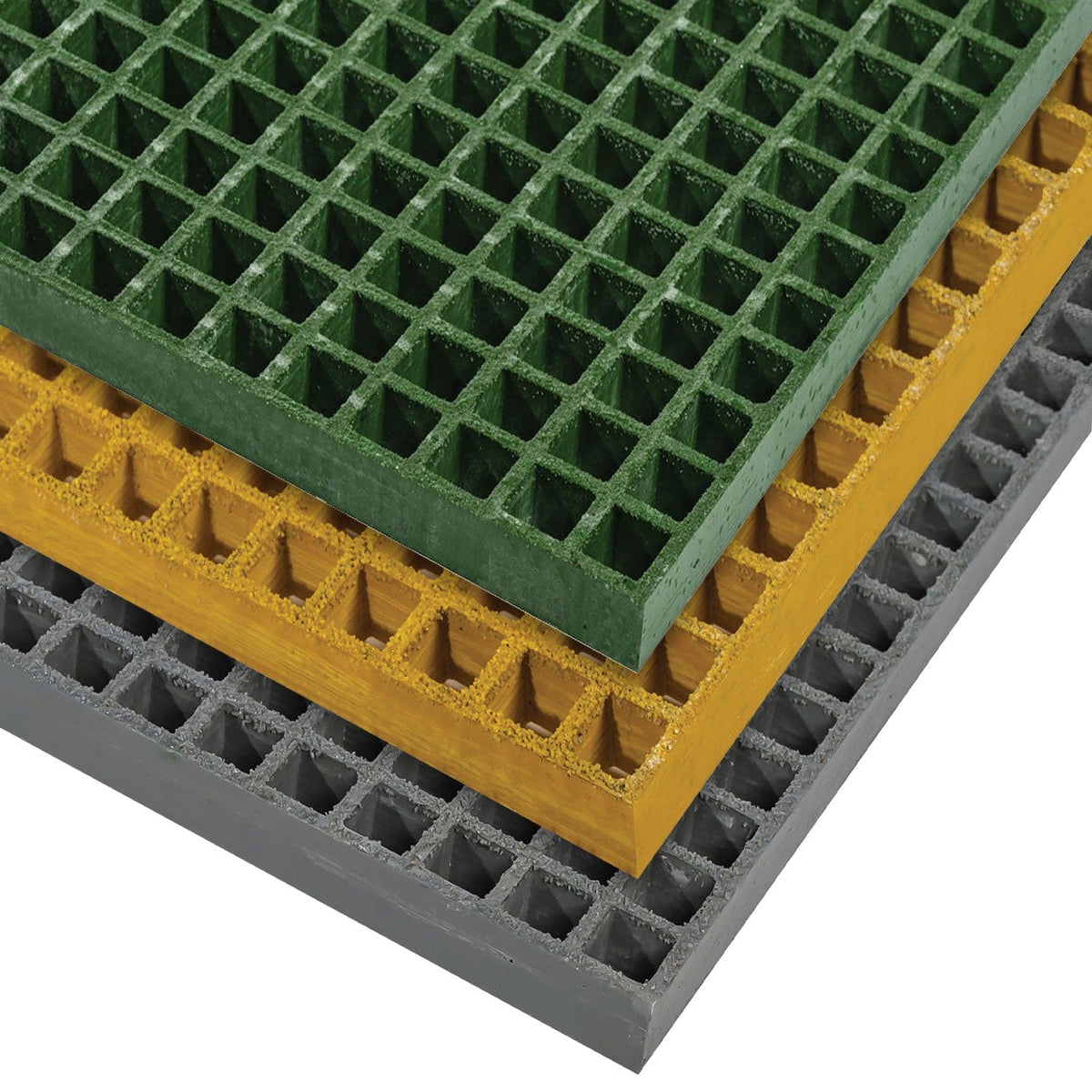 GRP Open Mesh Grating 25mm - Non-Slip, Cut to Size | SSUK