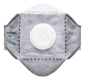 Portwest P392 EAGLE FFP3 Valved Carbon Fold Flat Respirator (Pk10)