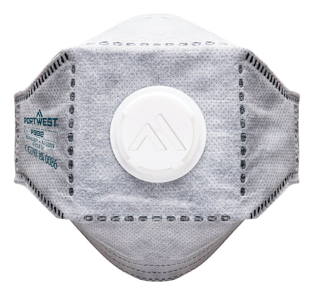 Portwest P392 EAGLE FFP3 Valved Carbon Fold Flat Respirator (Pk10)