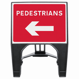 Pedestrians Left 600 x 450mm 7018a Q-Sign