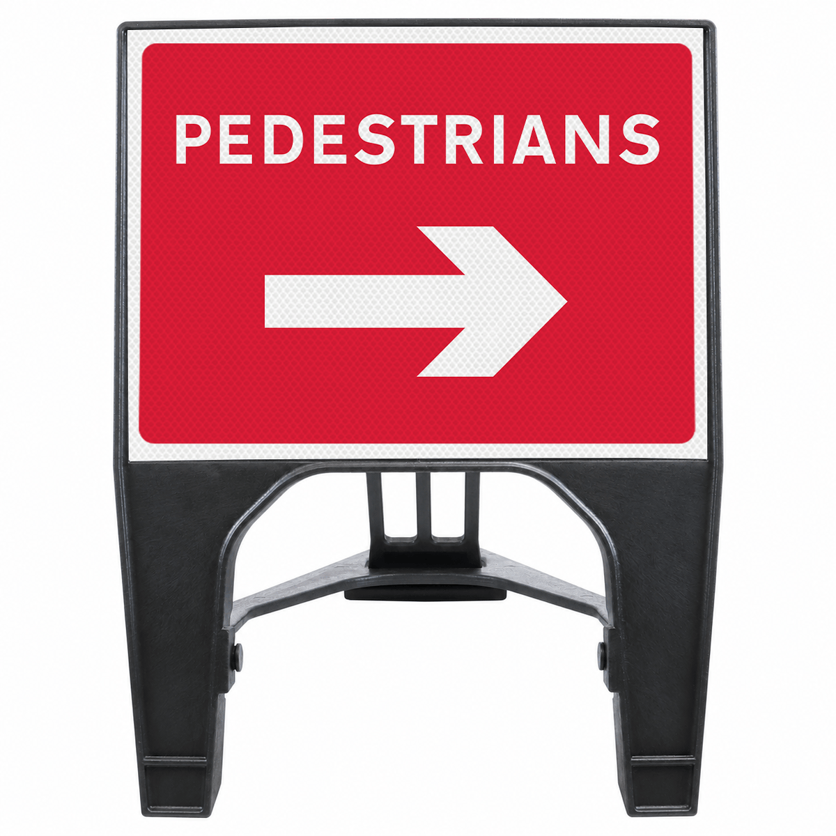 Pedestrians Right 600 x 450mm 7018b Q-Sign