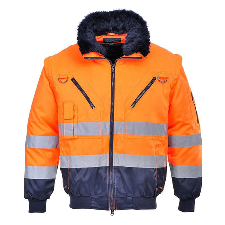 Portwest PJ50 Class 3 Hi-Vis 3-in-1 Contrast Pilot Jacket