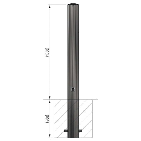 plain-round-stainless-steel-bollard-autopa-fixed-1000m-above-ground-urban-outdoor-weatherproof-cityscape-impact-protection-anti-ram-security-post-pedestrian-safety-barrier-pillar-street-furniture-commercial-heavy-duty-robust