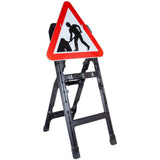 plastic-q-frame-road-traffic-sign-stand-quick-fit-signage-weather-resistant-lightweight-portable-temporary-chaper-8-outdoor-highway-management-construction-street-safety-regulations-compliant-hazard-speed-car-parks-roadworks-schools-warning-reflective-weather-resistant-heavy-duty-durable-plastic
