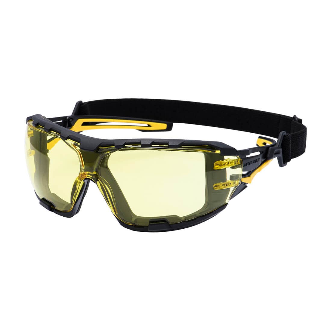 Portwest PR02 Anthracite Wraparound Plus Safety Glasses
