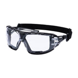 Portwest PR02 Anthracite Wraparound Plus Safety Glasses