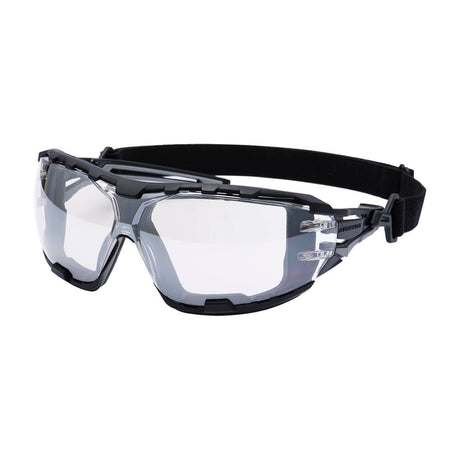 Portwest PR02 Anthracite Wraparound Plus Safety Glasses