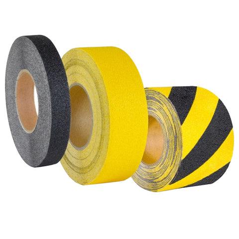 proline-conformable-anti-slip-tape-floor-stairs-nosing-non-skid-high-traction-slip-resistant-self-adhesive-durable-heavy-duty-industrial-warehouse-aluminium-substrate-oxide-particles-steps-slopes-ladders-chequer-durbar-plates-fire-escapes-chemical-oil-resistant-black-yellow-uv-stable