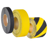 proline-conformable-anti-slip-tape-floor-stairs-nosing-non-skid-high-traction-slip-resistant-self-adhesive-durable-heavy-duty-industrial-warehouse-aluminium-substrate-oxide-particles-steps-slopes-ladders-chequer-durbar-plates-fire-escapes-chemical-oil-resistant-black-yellow-uv-stable