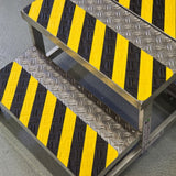 proline-conformable-anti-slip-tape-floor-stairs-nosing-non-skid-high-traction-slip-resistant-self-adhesive-durable-heavy-duty-industrial-warehouse-aluminium-substrate-oxide-particles-steps-slopes-ladders-chequer-durbar-plates-fire-escapes-chemical-oil-resistant-black-yellow-uv-stable