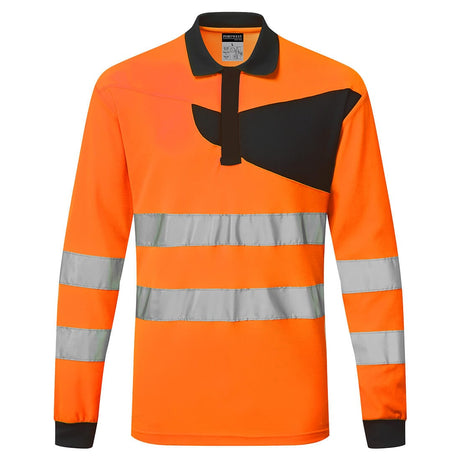Portwest PW220 Class 3 PW2 Hi-Vis Polo Shirt L/S