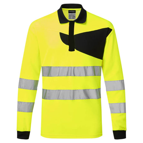 Portwest PW220 Class 3 PW2 Hi-Vis Polo Shirt L/S
